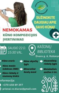 Nemokamas kūno kompozicijos įvertinimas. Sužinokite daugiau apie savo kūną