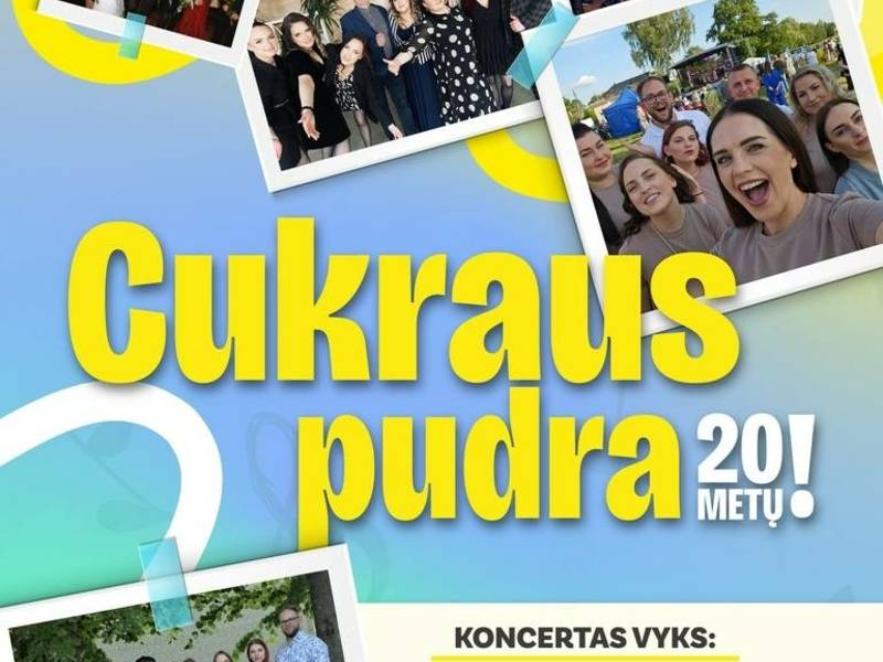 Concert dedicated to the 20th anniversary of the vocal studio "Cukraus pudra" of the Veiveriai Culture and Leisure Center