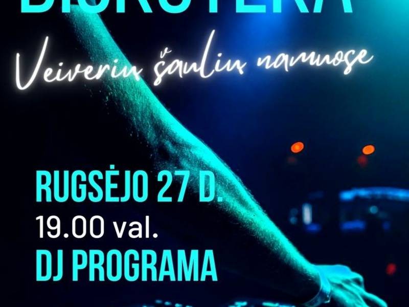 Discotheque. DJ program.