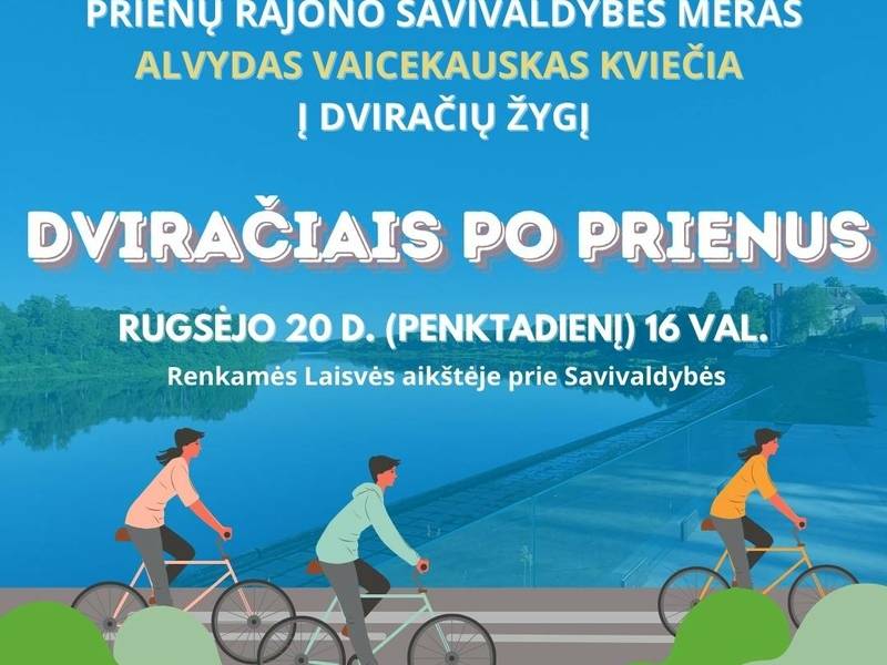 Dviračių žygį „Dviračiais po Prienus“