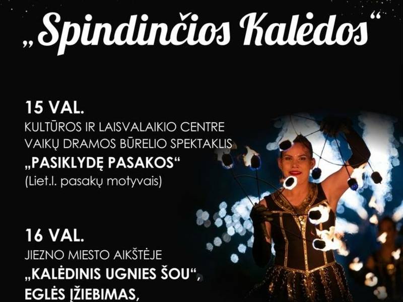 Jiezno Kalėdų eglės įžiebimo šventė „Spindinčios Kalėdos“