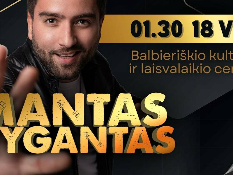 Concert of singer Mantas Vygantas