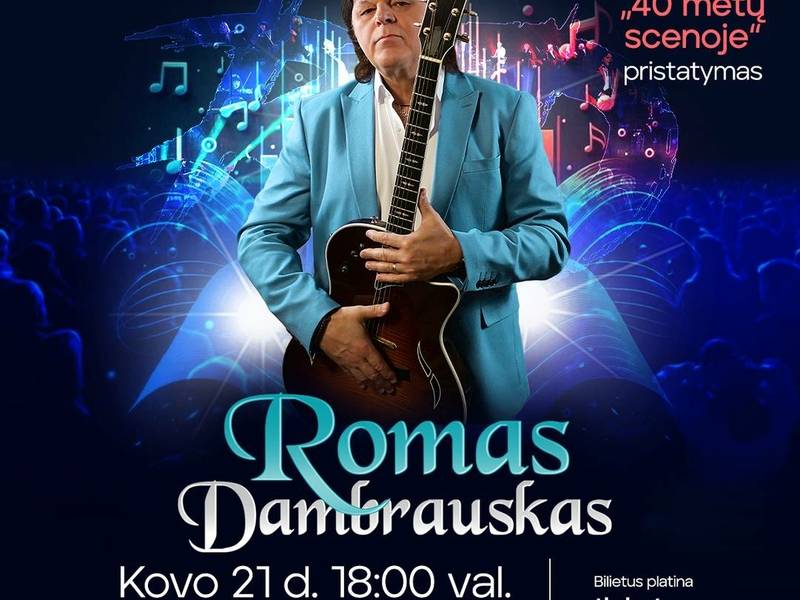 Presentation of Romas Dambrauskas' latest album "40 Years on Stage"