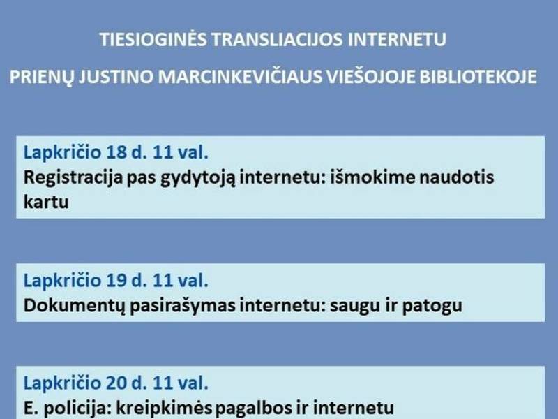 Teminė akcija „Senjorų dienos internete“