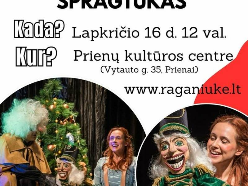 „Raganiukės“ teatro muzikinis judesio spektaklis vaikams ir visai šeimai „Spragtukas“