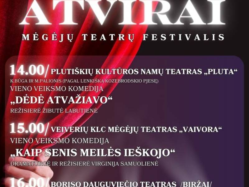 Mėgėjų teatrų festivalis „Atvirai“